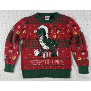 Toy Story Christmas Sweater Kids 2T Rex Merry Rexmas Disney Pixar